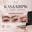 Kaş ve kirpik laminasyon ve altın oran kaş tasarımı online eğitim afişi - DLUX by Türkan Demir