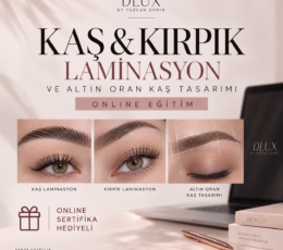 Kaş & Kirpik Laminasyon ve Altın Oran Kaş Tasarımı Online Eğitimi