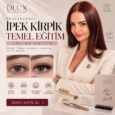 Profesyonel ipek kirpik temel eğitimi online eğitim afişi - DLUX by Türkan Demir